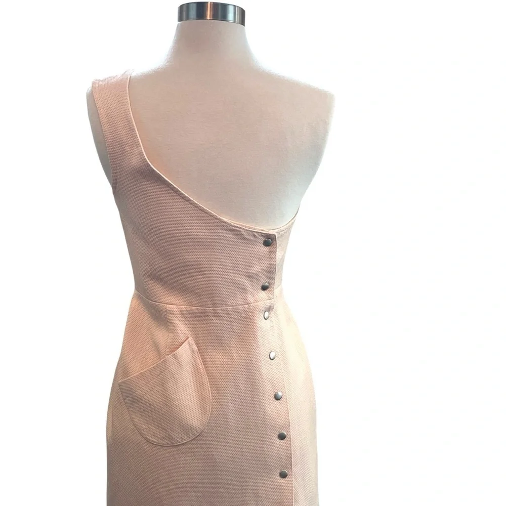 Jill Stuart Pink One Shoulder Cocktail Dress Size 4